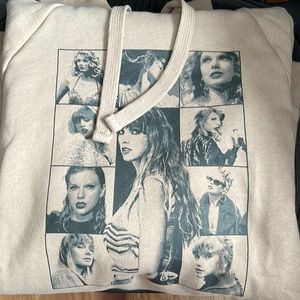 Taylor Swift Eras Tour Taupe Hoodie - Large